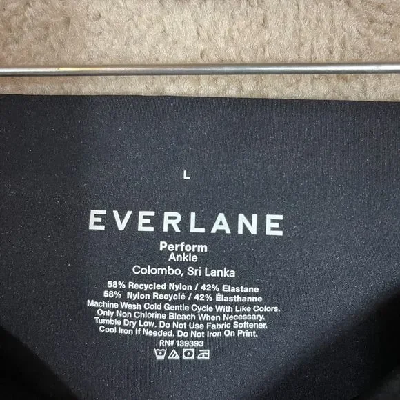 Everlane Perform Leggings Womens Size Large Black Compression Ankle Workout NEW - Picture 9 of 11